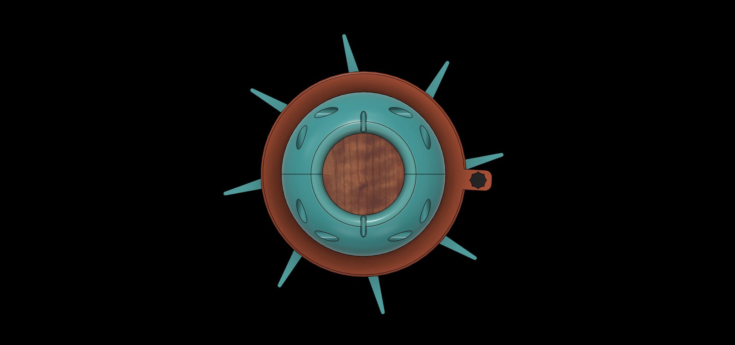 CAD top view