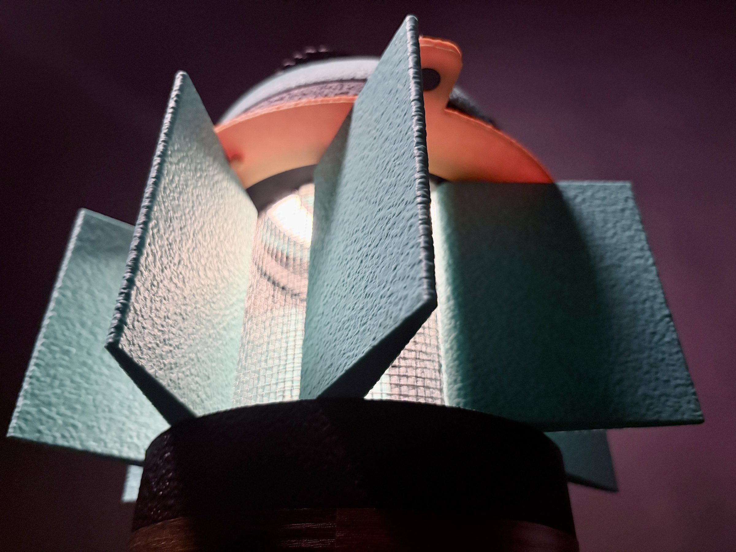 Prototype fins, close up