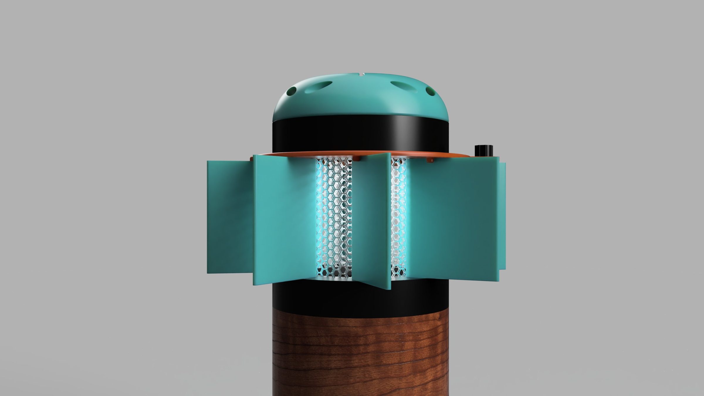 Render with fins open