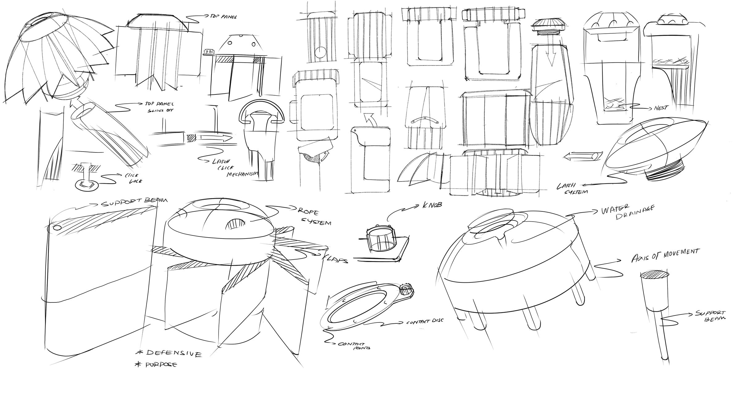 Ideation sketches