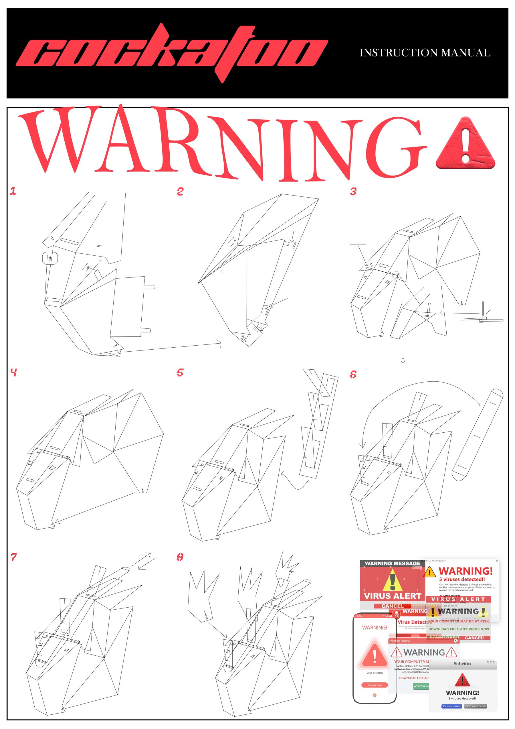 Cockatoo instructions poster
